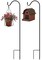 Sorbus Set of 10 Shepherds Hooks for Outdoor - Extendable Garden Stakes for Plants, Lights, Lanterns, Flower Baskets, and More